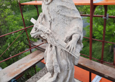Restaurierung Johannes von Nepomuk mit Sockel